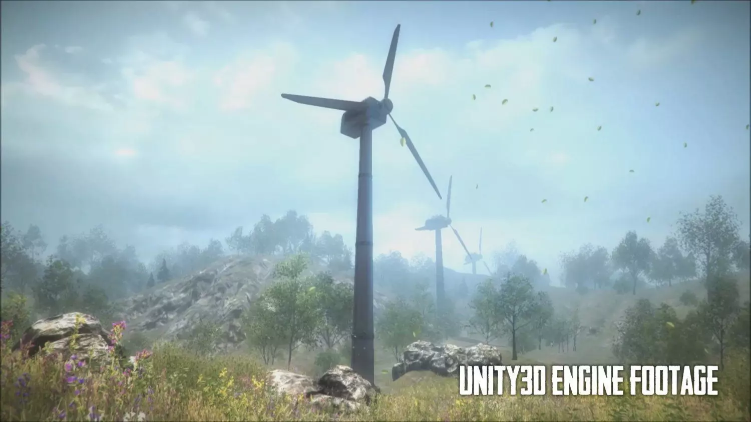 Wind Turbine - Low Poly Low-poly 3D model_0