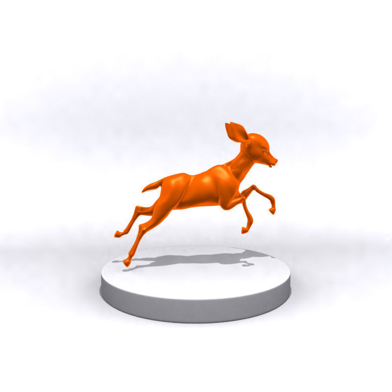 Cartoon fawn 3D Printing 3D print model_4