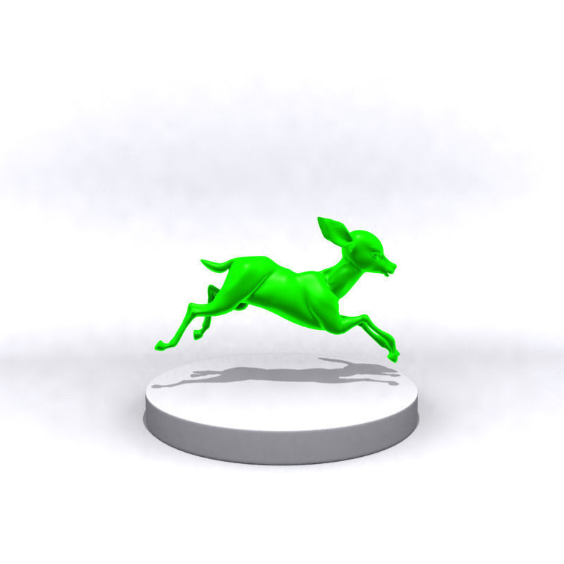 Cartoon fawn 3D Printing 3D print model_6