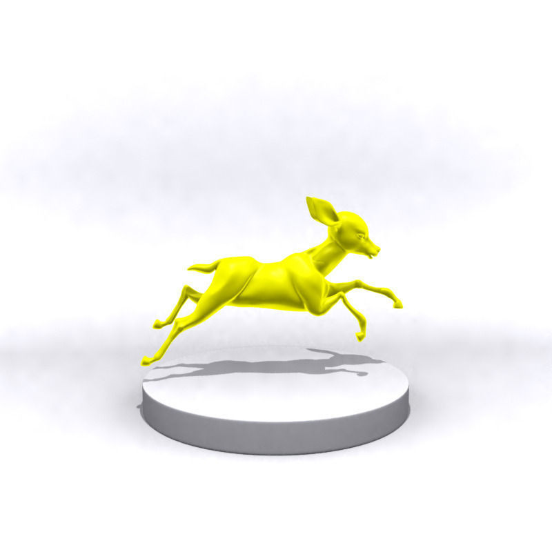 Cartoon fawn 3D Printing 3D print model_5