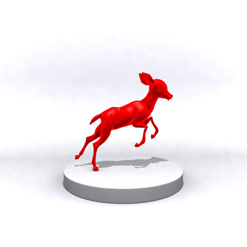 Cartoon fawn 3D Printing 3D print model_14