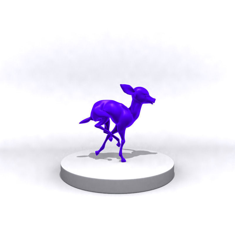 Cartoon fawn 3D Printing 3D print model_10