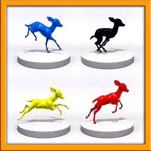 Cartoon fawn 3D Printing 3D print model