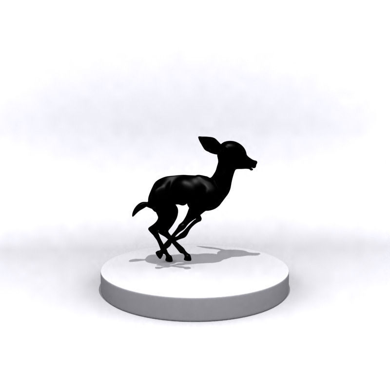Cartoon fawn 3D Printing 3D print model_11