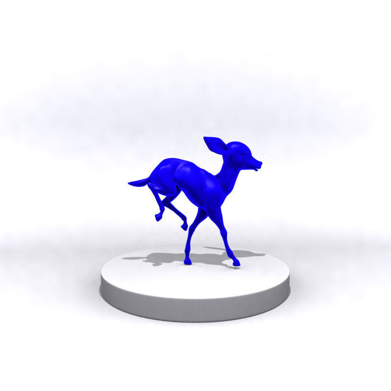 Cartoon fawn 3D Printing 3D print model_9