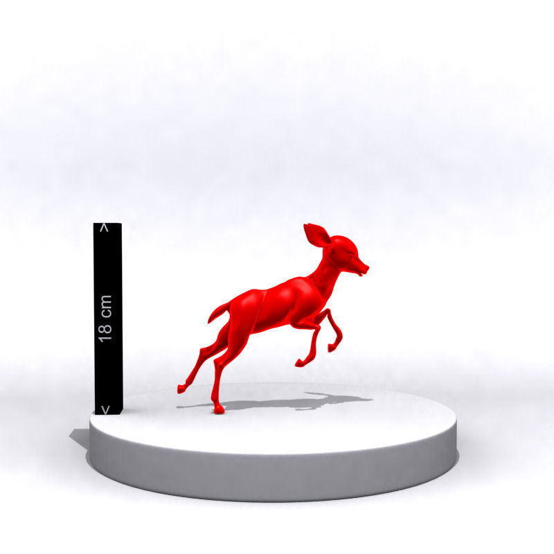 Cartoon fawn 3D Printing 3D print model_16