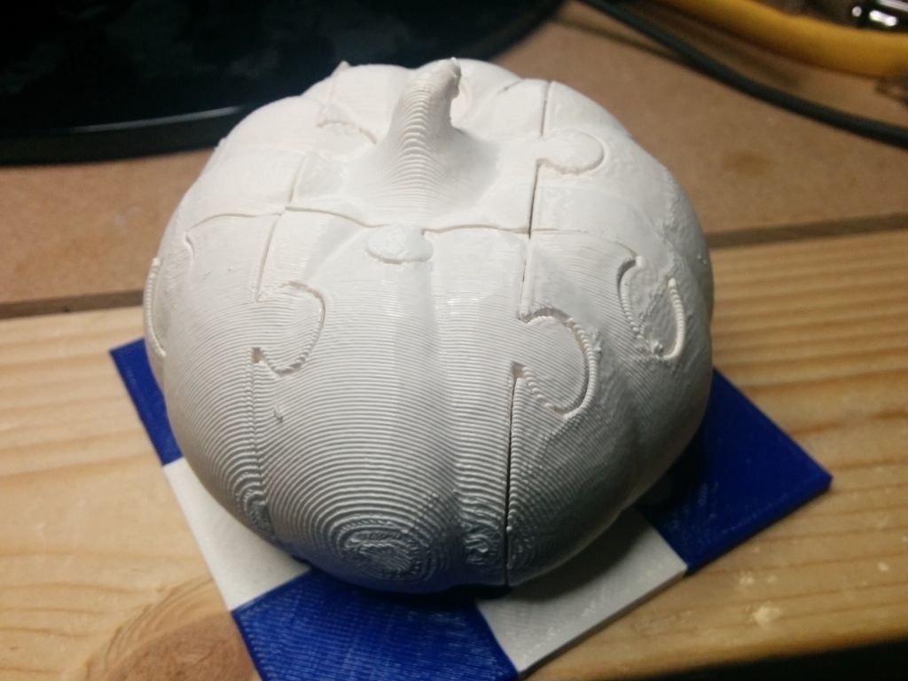 Pumpkin puzzle Free 3D print model_1