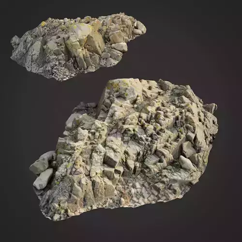 3d scanned rock cliff R2