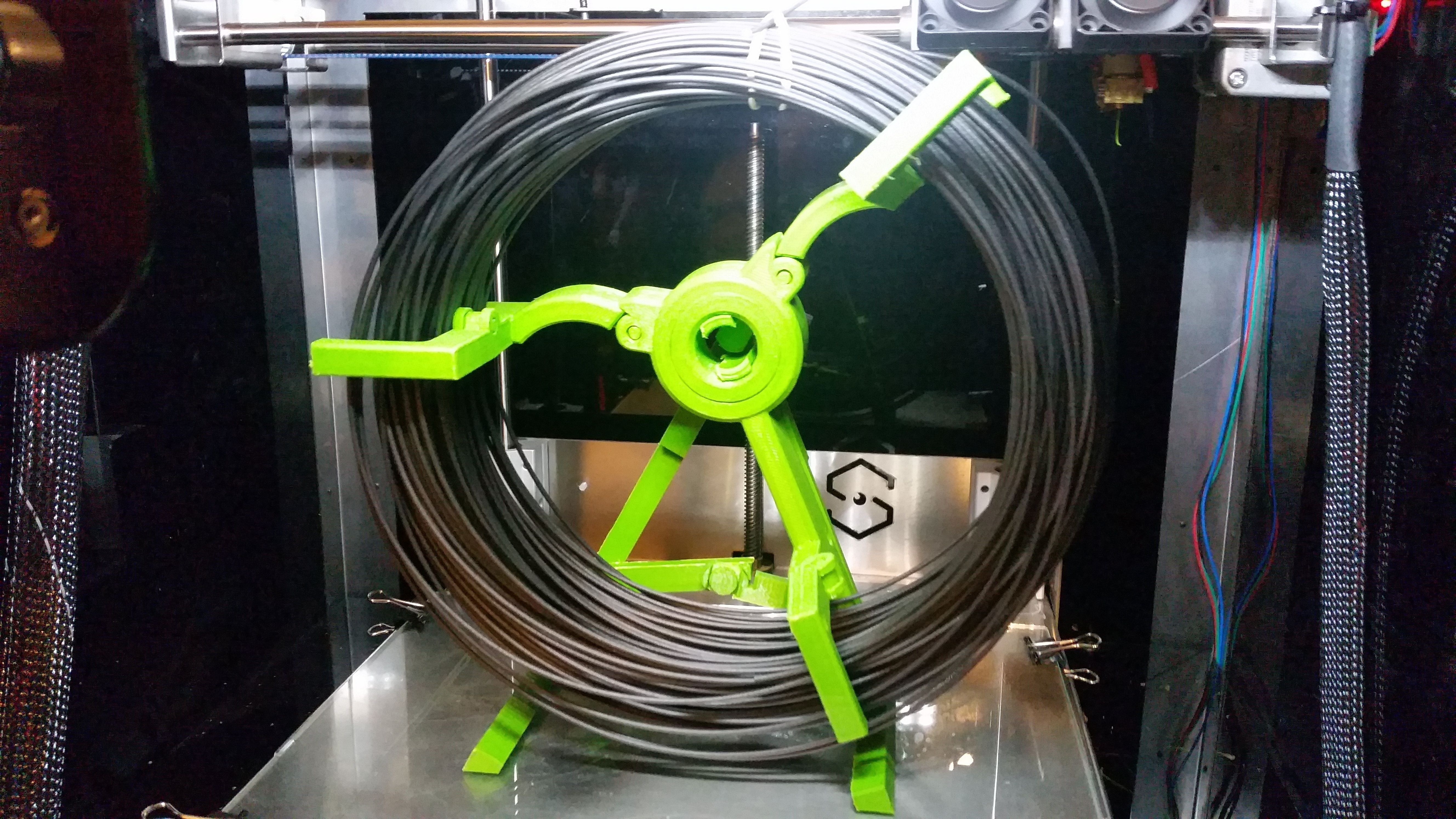 Folded Spool for Proto Pasta coiled filament Free 3D print model_2