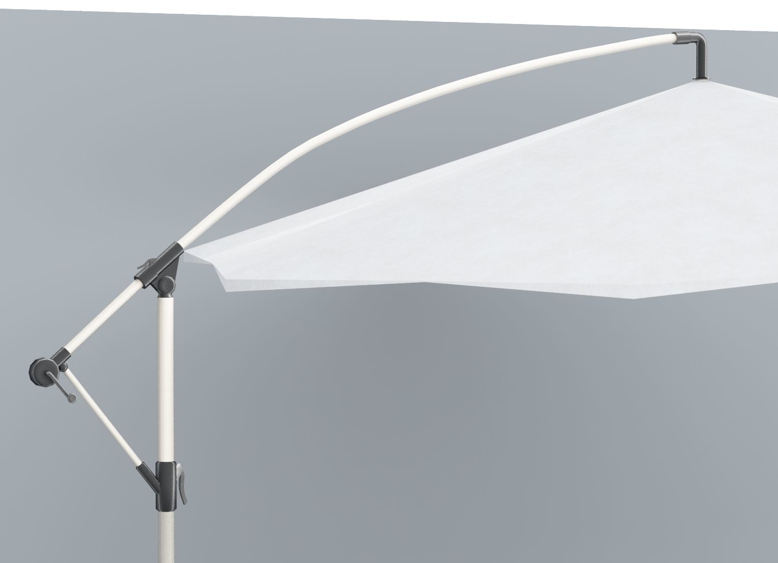 KarlsloOutdoor Umbrella Low Poly VR AR Low-poly 3D model_6