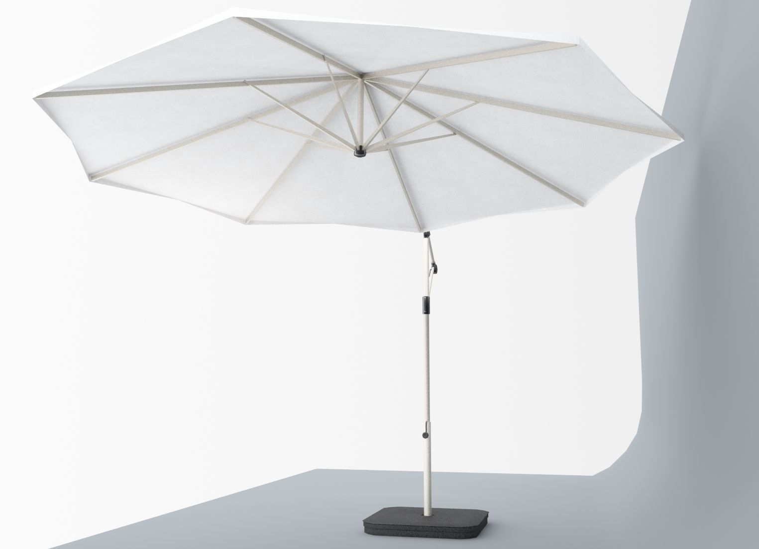 KarlsloOutdoor Umbrella Low Poly VR AR Low-poly 3D model_3