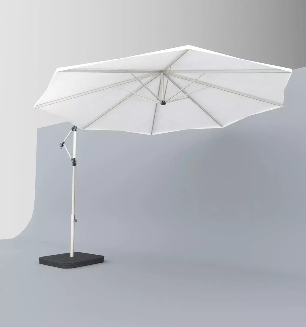 KarlsloOutdoor Umbrella Low Poly VR AR Low-poly 3D model_0