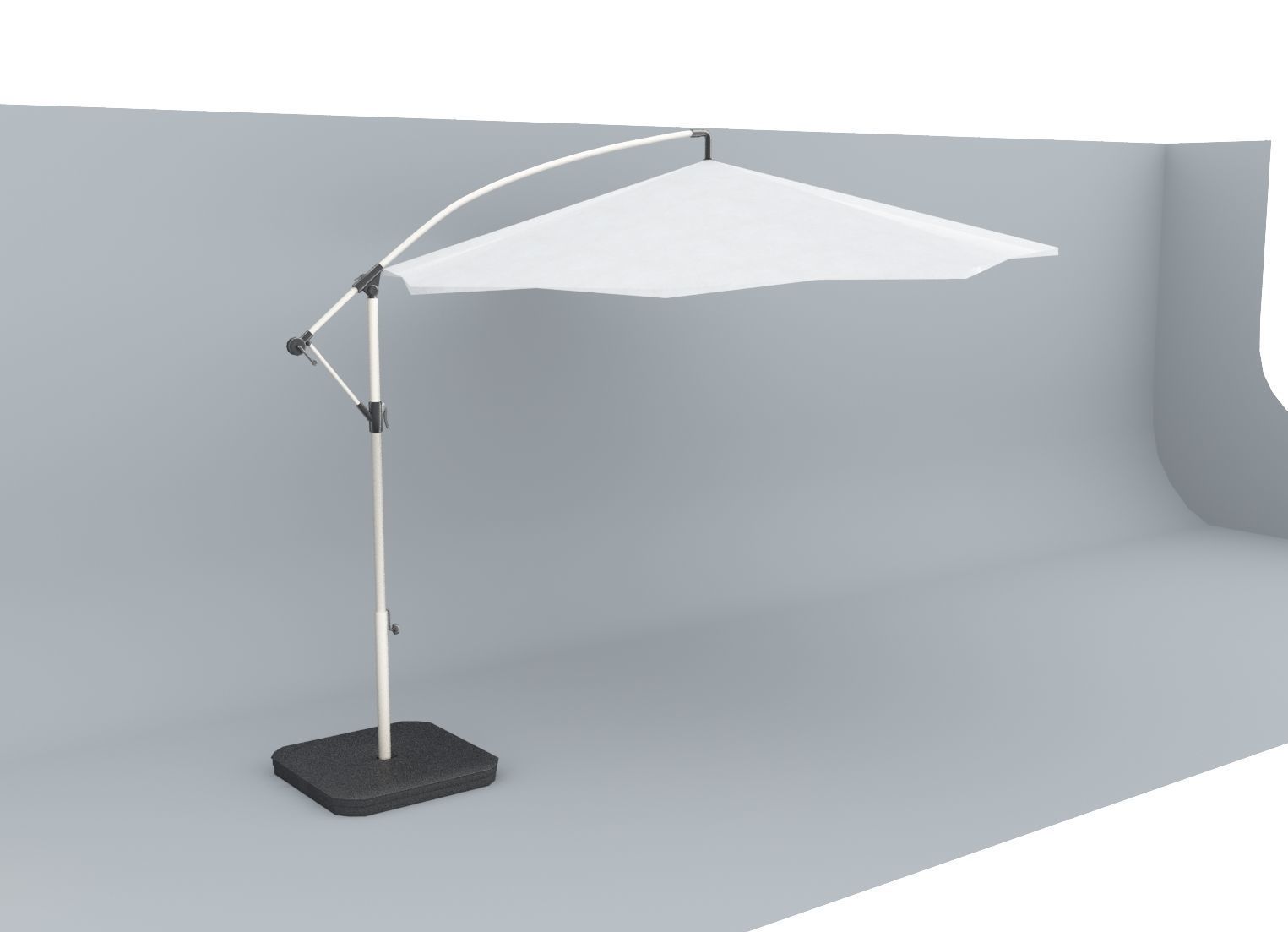 KarlsloOutdoor Umbrella Low Poly VR AR Low-poly 3D model_4