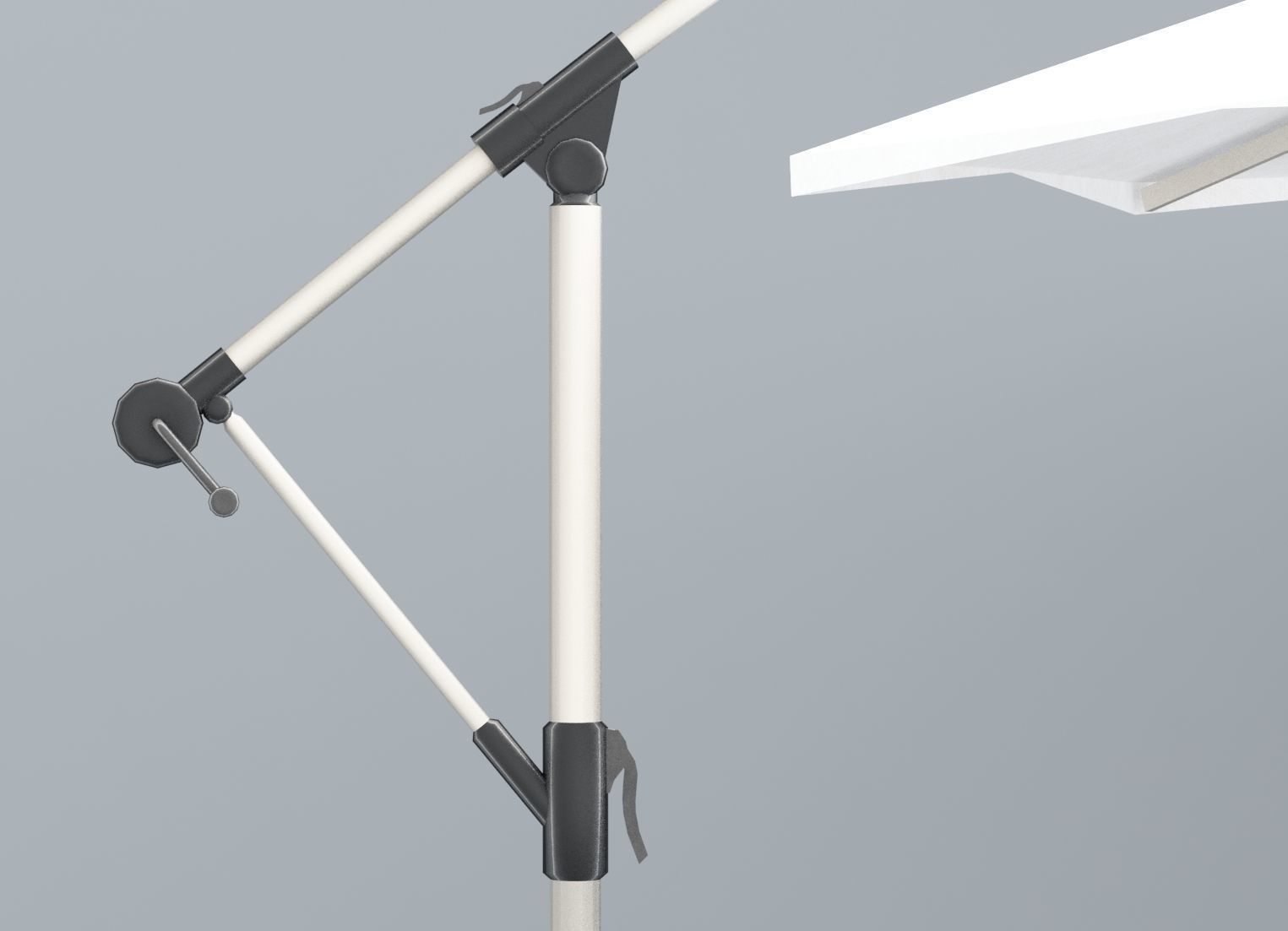 KarlsloOutdoor Umbrella Low Poly VR AR Low-poly 3D model_5