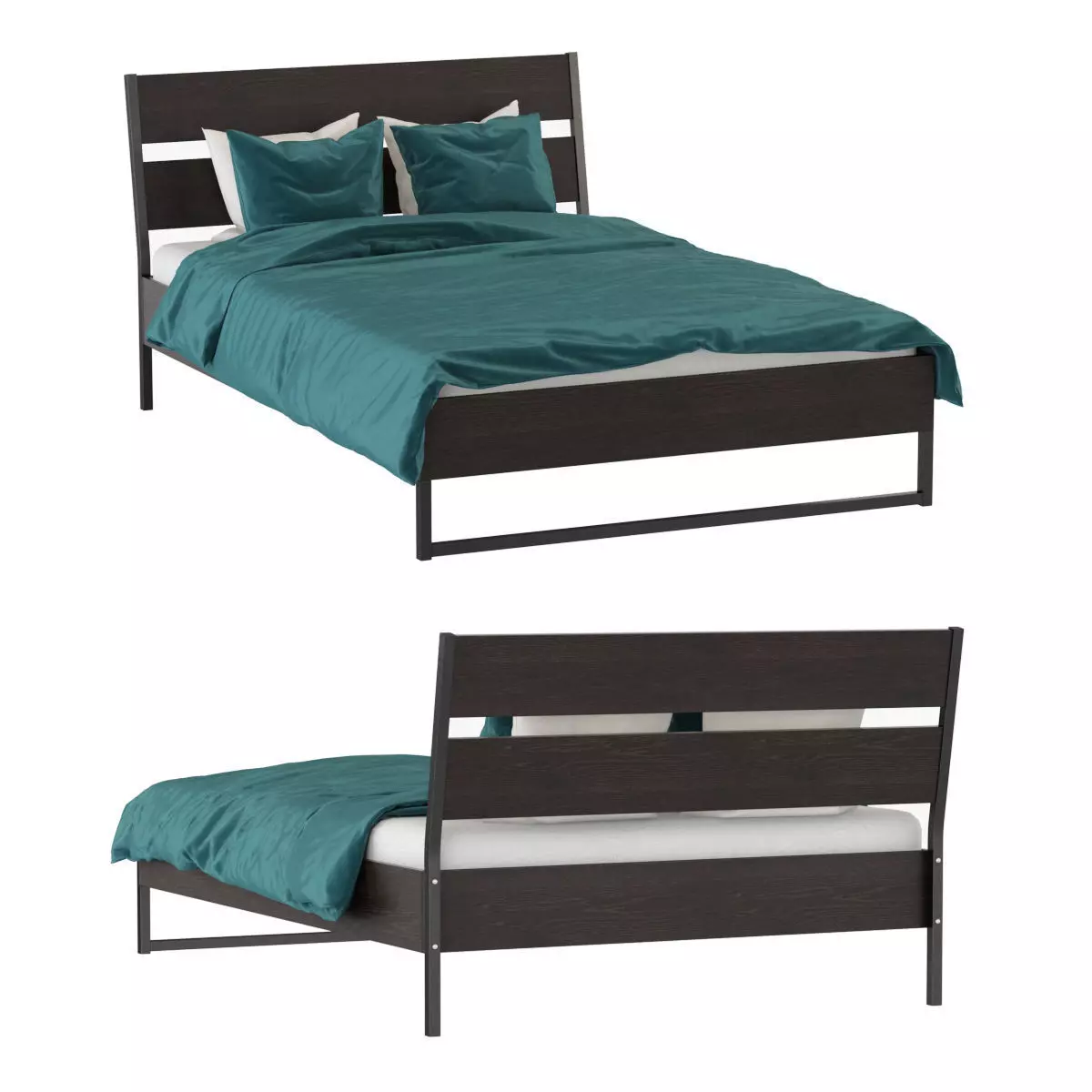 Bed Trisile 3D model_0