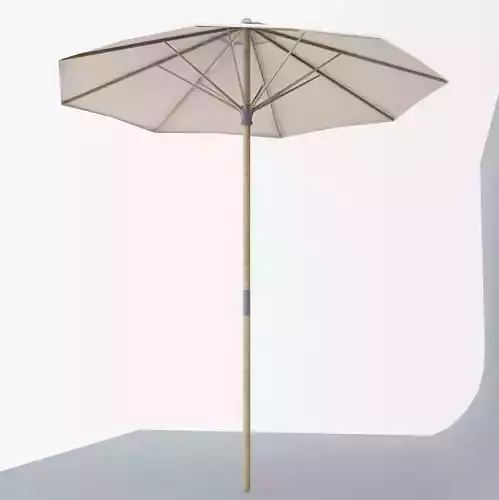 LangholmenOutdoor Umbrella Low Poly VR AR VR AR low-poly