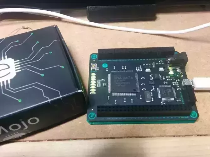 Coaster for Mojo FPGA device board 