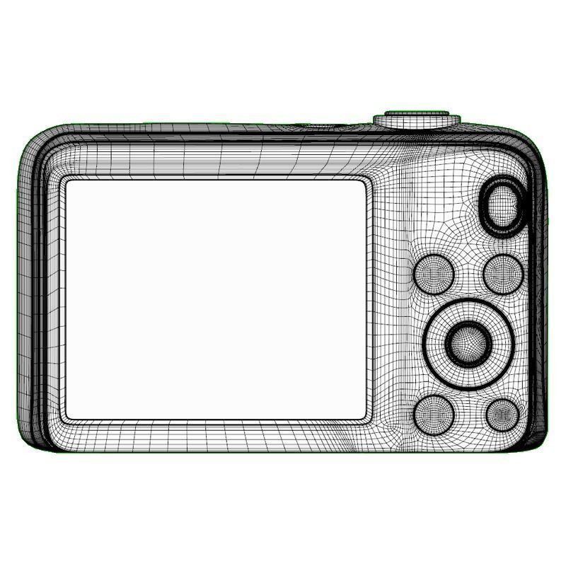 NIKON DIGICAM 16MP L31 BLACK 3D model_7