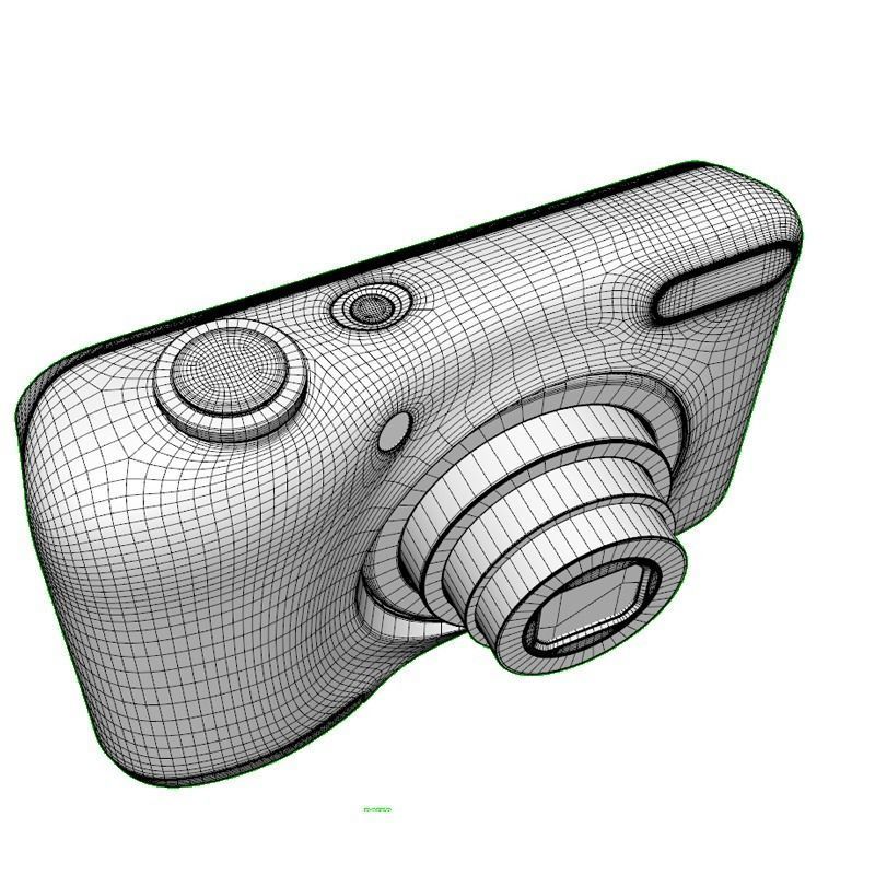 NIKON DIGICAM 16MP L31 BLACK 3D model_8
