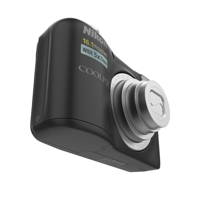 NIKON DIGICAM 16MP L31 BLACK 3D model_3