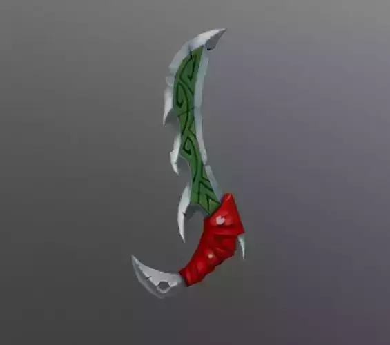 Sword 3D Low Poly with details