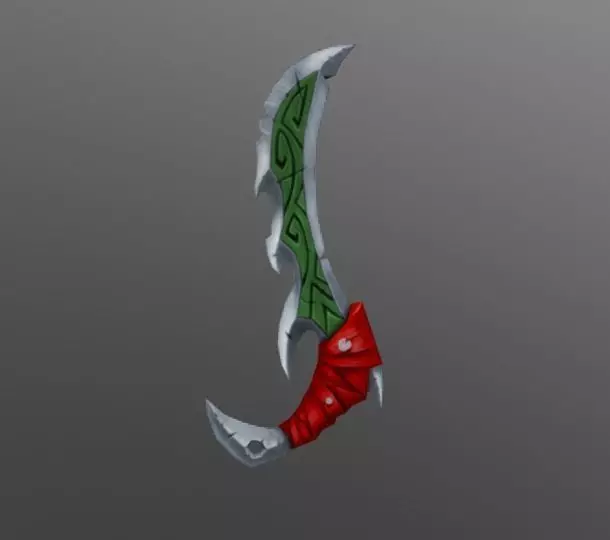 Sword 3D Low Poly with details Free low-poly 3D model_0