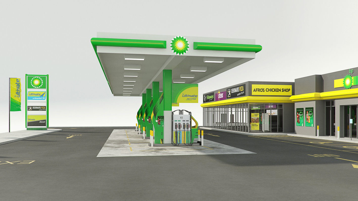 VRay - C4D Scene - BP GARAGE and SHOP 3D model_7