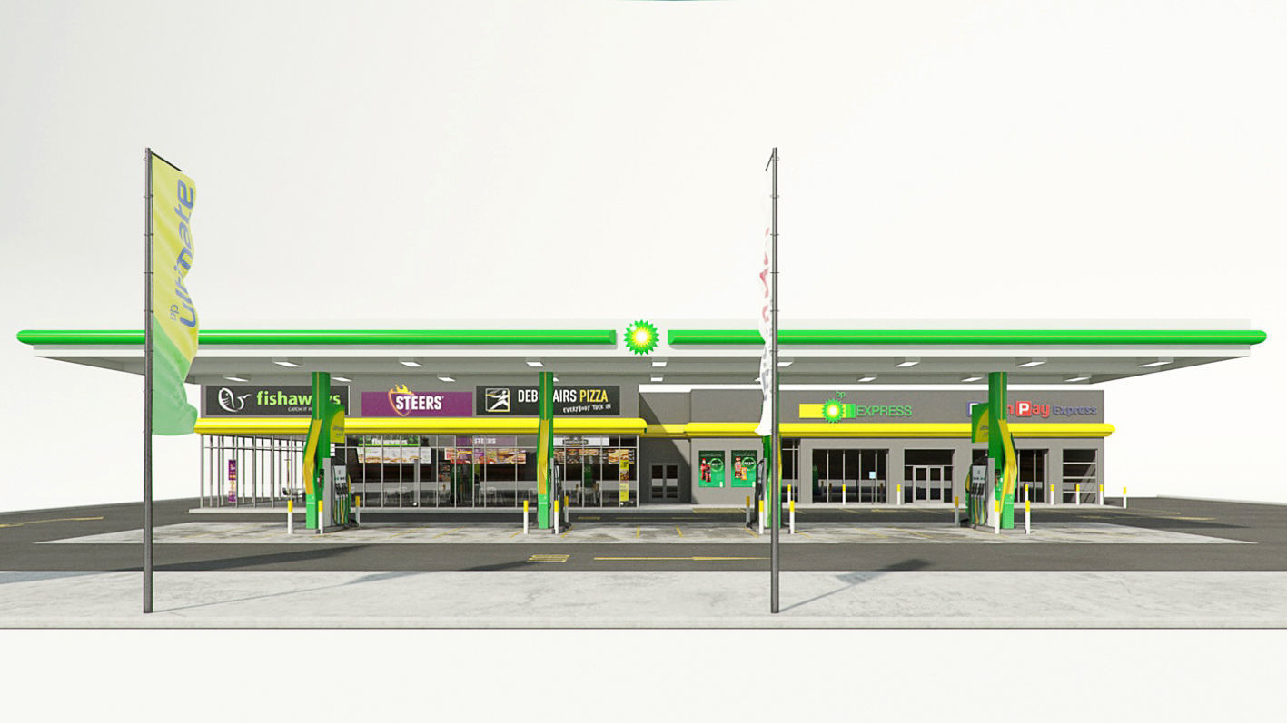 VRay - C4D Scene - BP GARAGE and SHOP 3D model_3