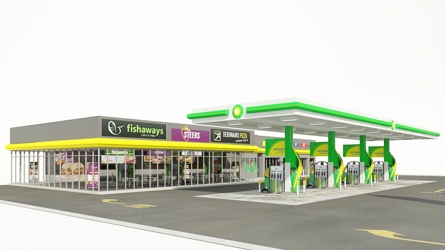VRay - C4D Scene - BP GARAGE and SHOP 3D model_8