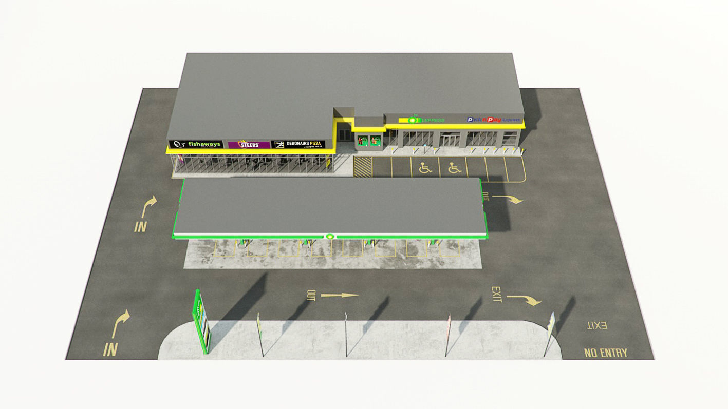 VRay - C4D Scene - BP GARAGE and SHOP 3D model_5