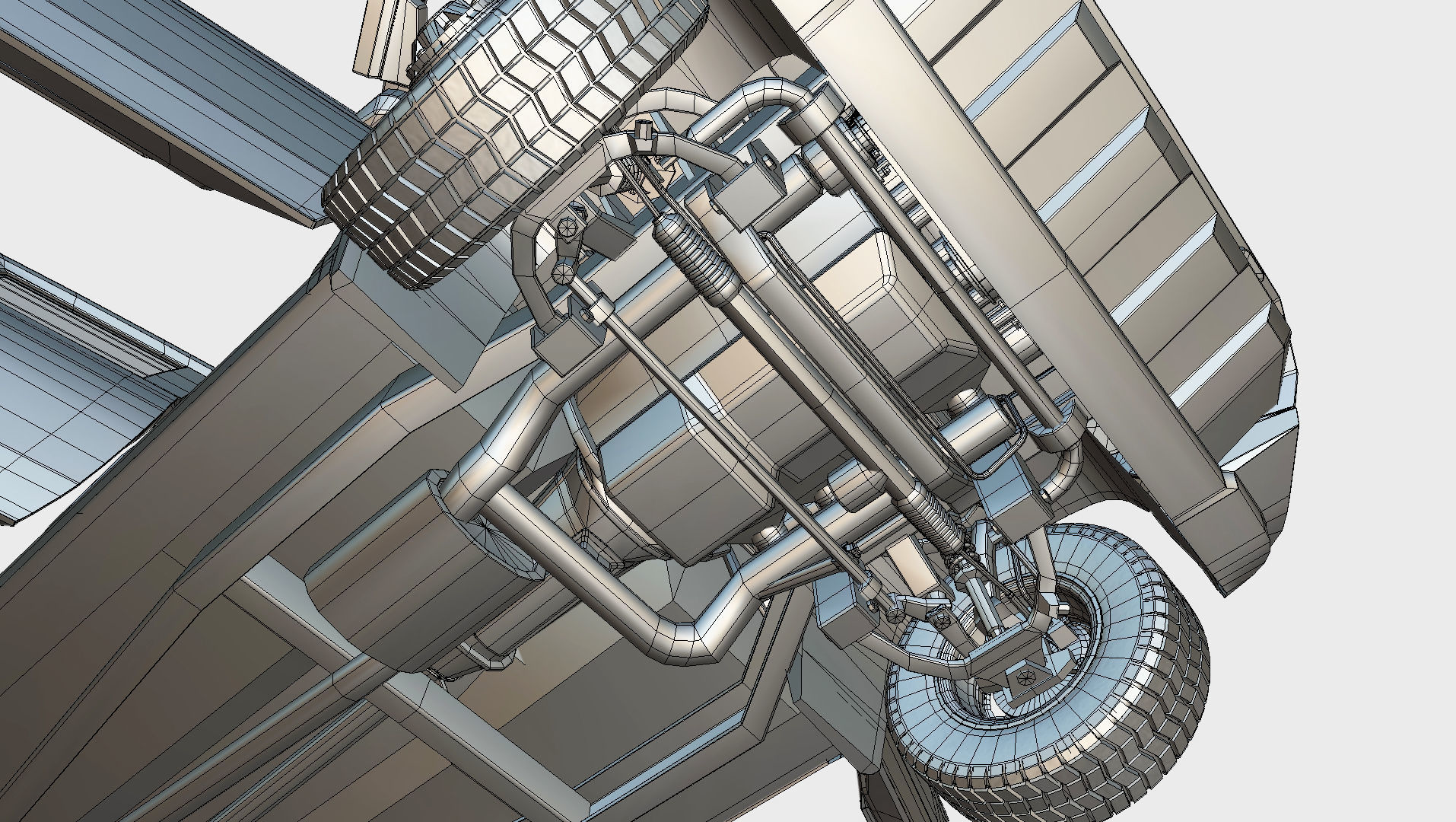 Silverado 3500 HD crewcab 2021 lowpoly 3dmodel Low-poly 3D model_21