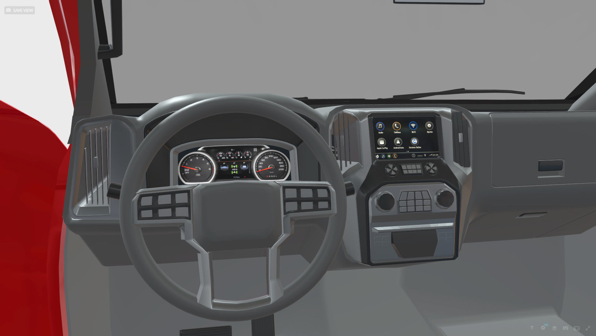 Silverado 3500 HD crewcab 2021 lowpoly 3dmodel Low-poly 3D model_10