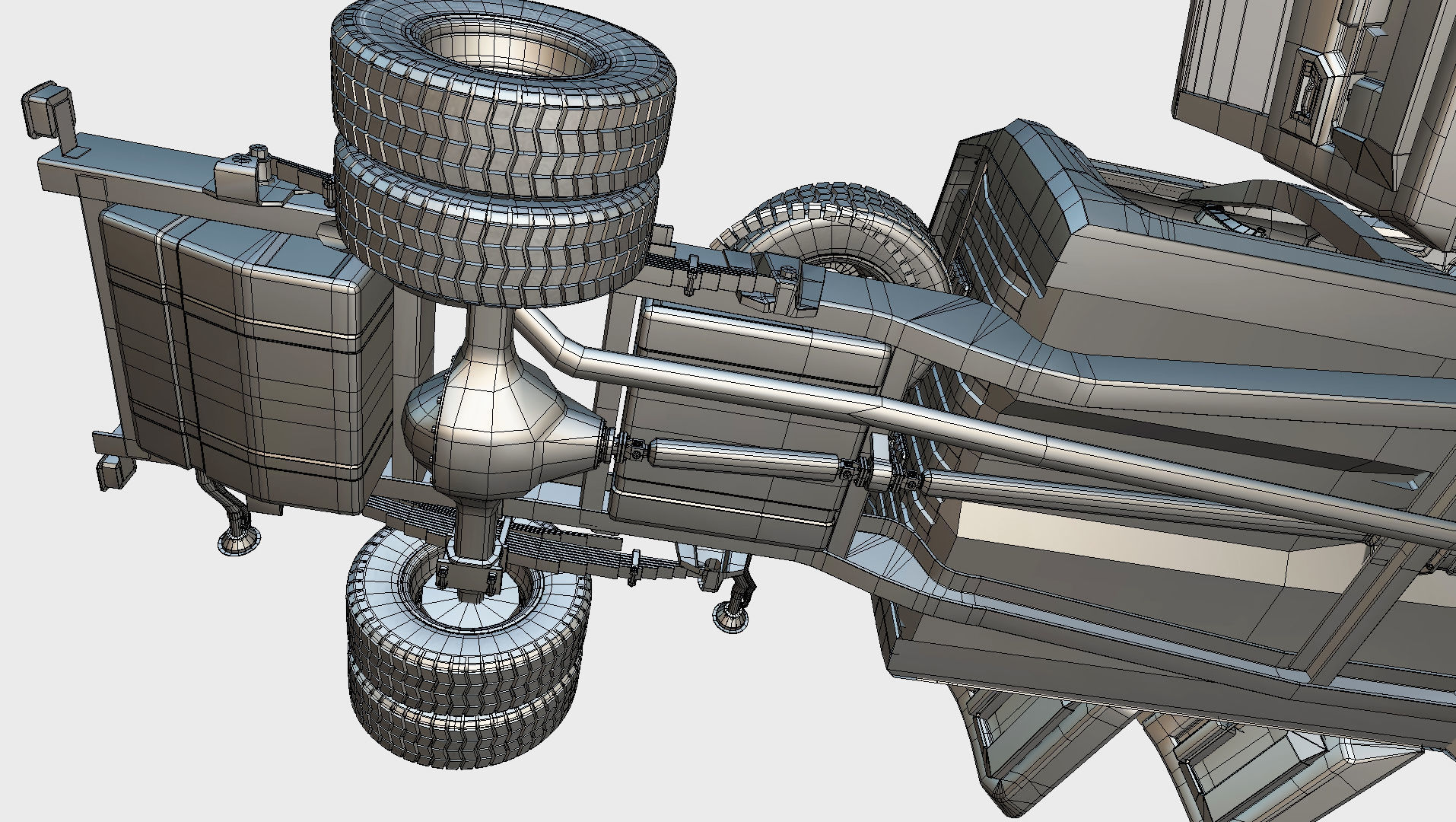 Silverado 3500 HD crewcab 2021 lowpoly 3dmodel Low-poly 3D model_20
