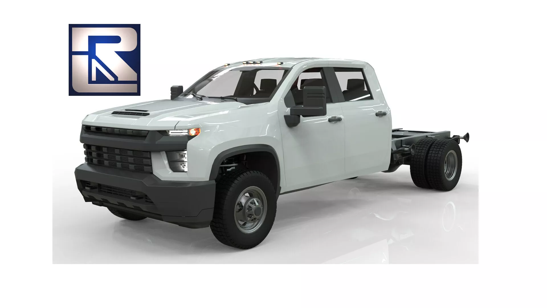 Silverado 3500 HD crewcab 2021 lowpoly 3dmodel Low-poly 3D model