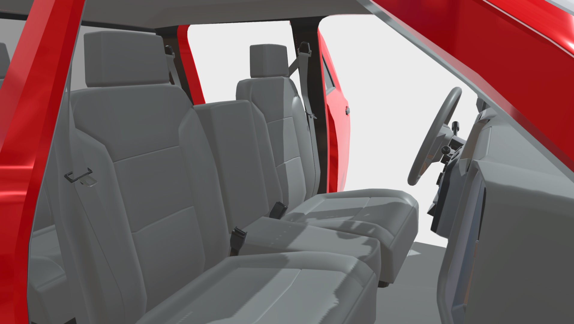 Silverado 3500 HD crewcab 2021 lowpoly 3dmodel Low-poly 3D model_13