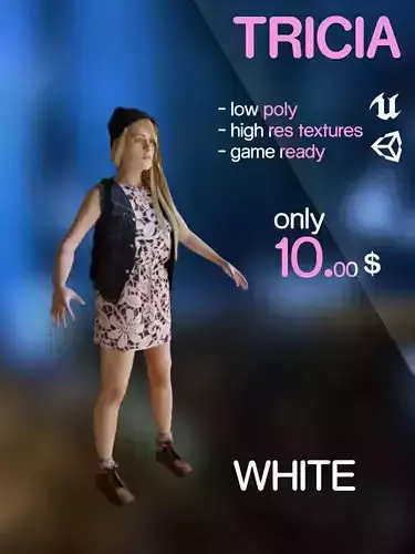 Tricia - young girl - white skin tone