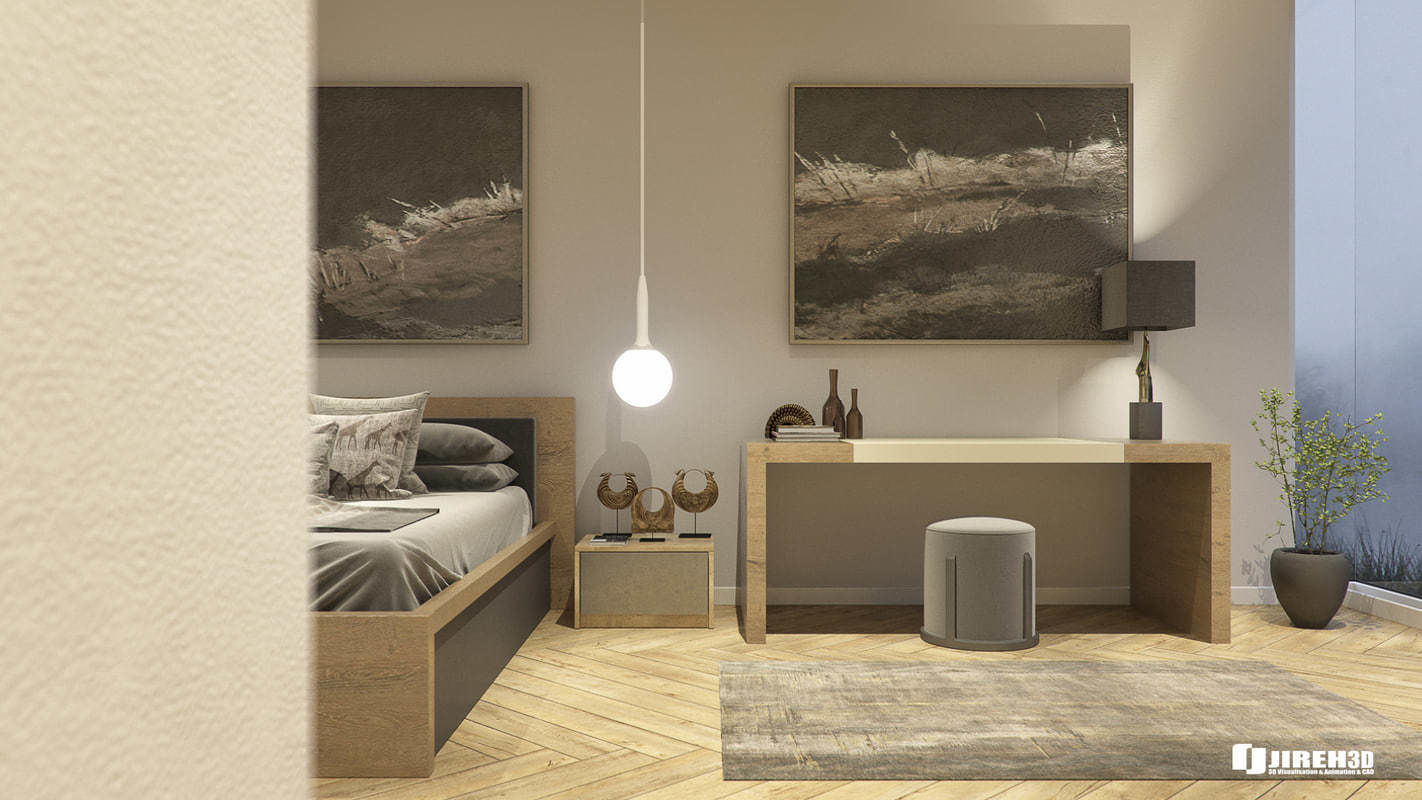Vray - C4D scene files - Show Bedroom Interior 3D model_2