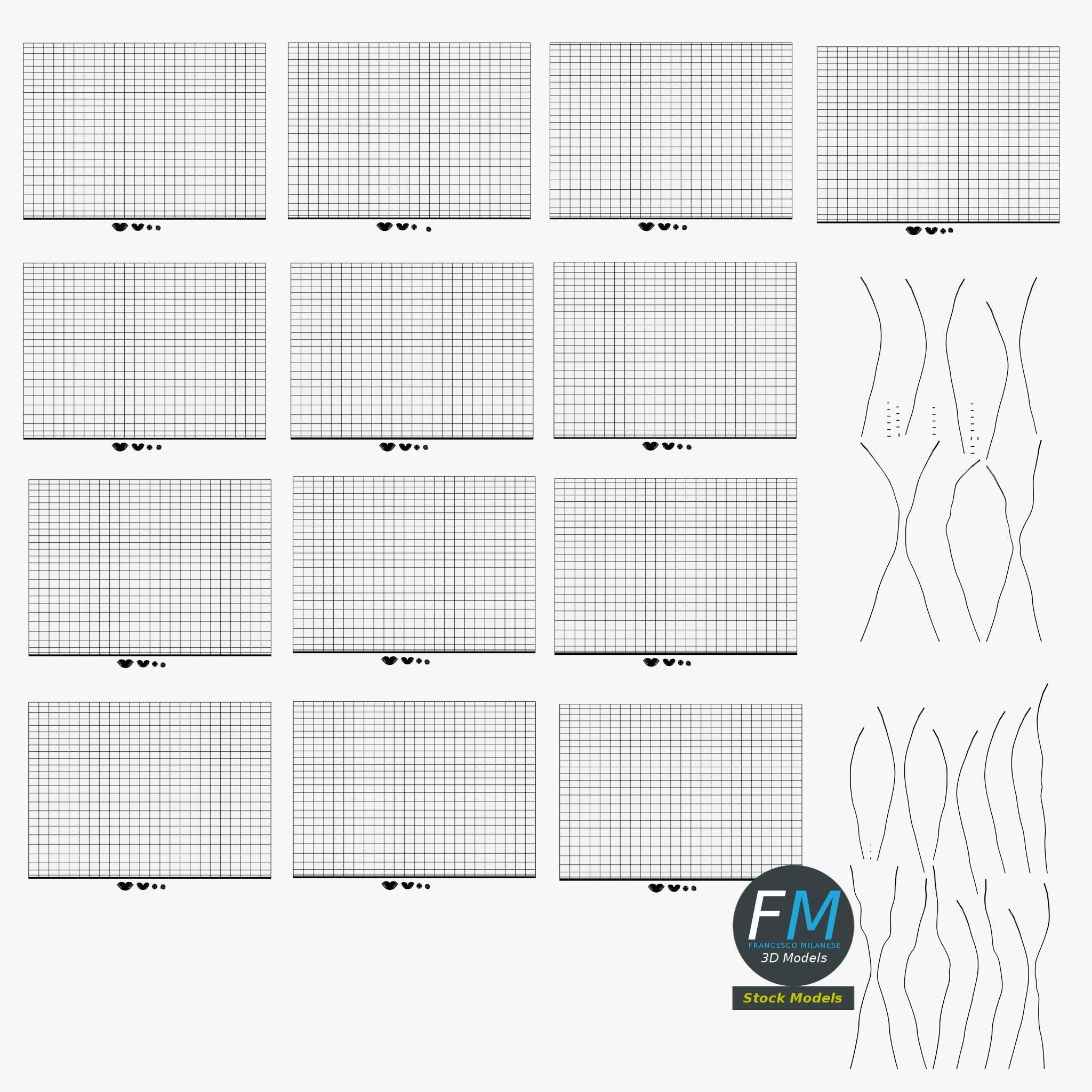 Bunch of balloons 3D model_11