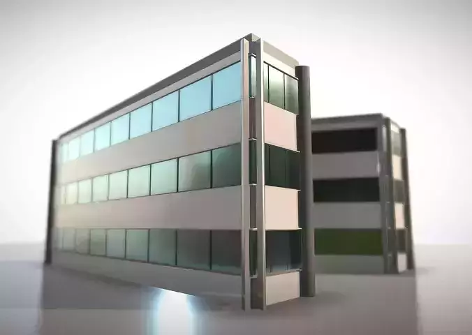 City Building Design A-1 Low-poly 3D model