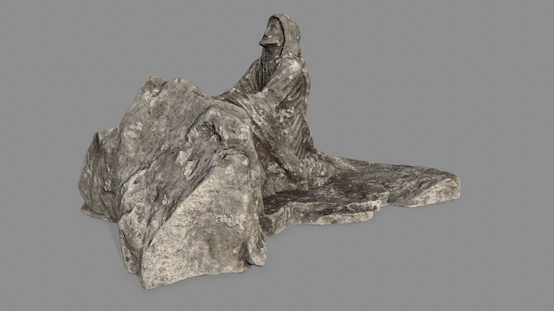 Jesus lord of rings statue Low-poly 3D model_5