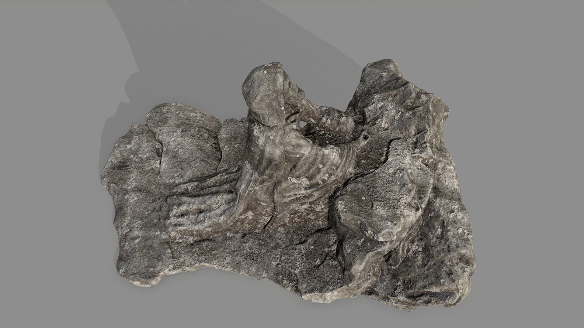 Jesus lord of rings statue Low-poly 3D model_9