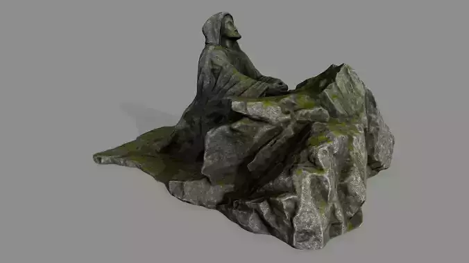Jesus lord of rings Low-poly 3D model