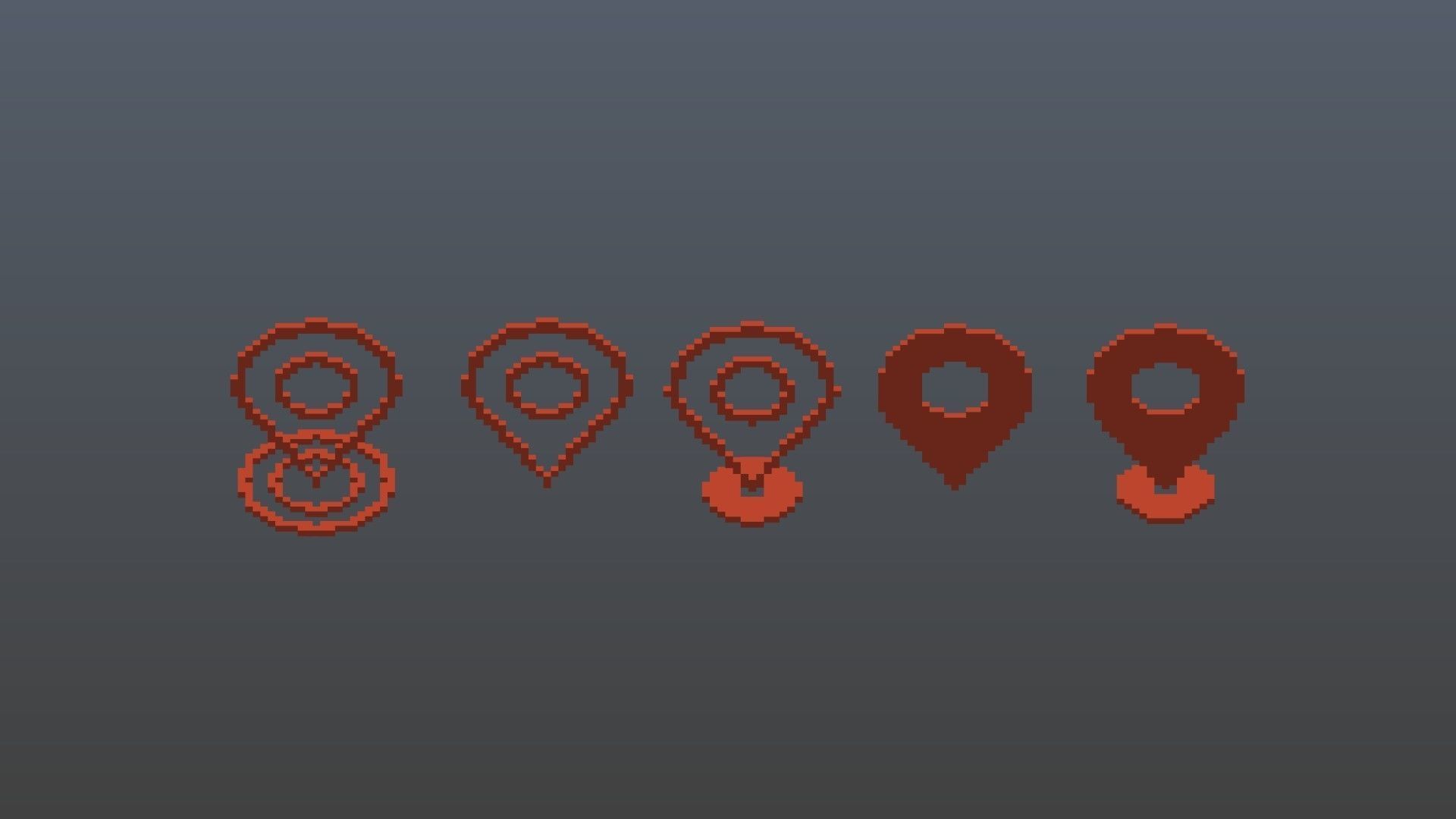 Geolocation characters voxel 3D model_7