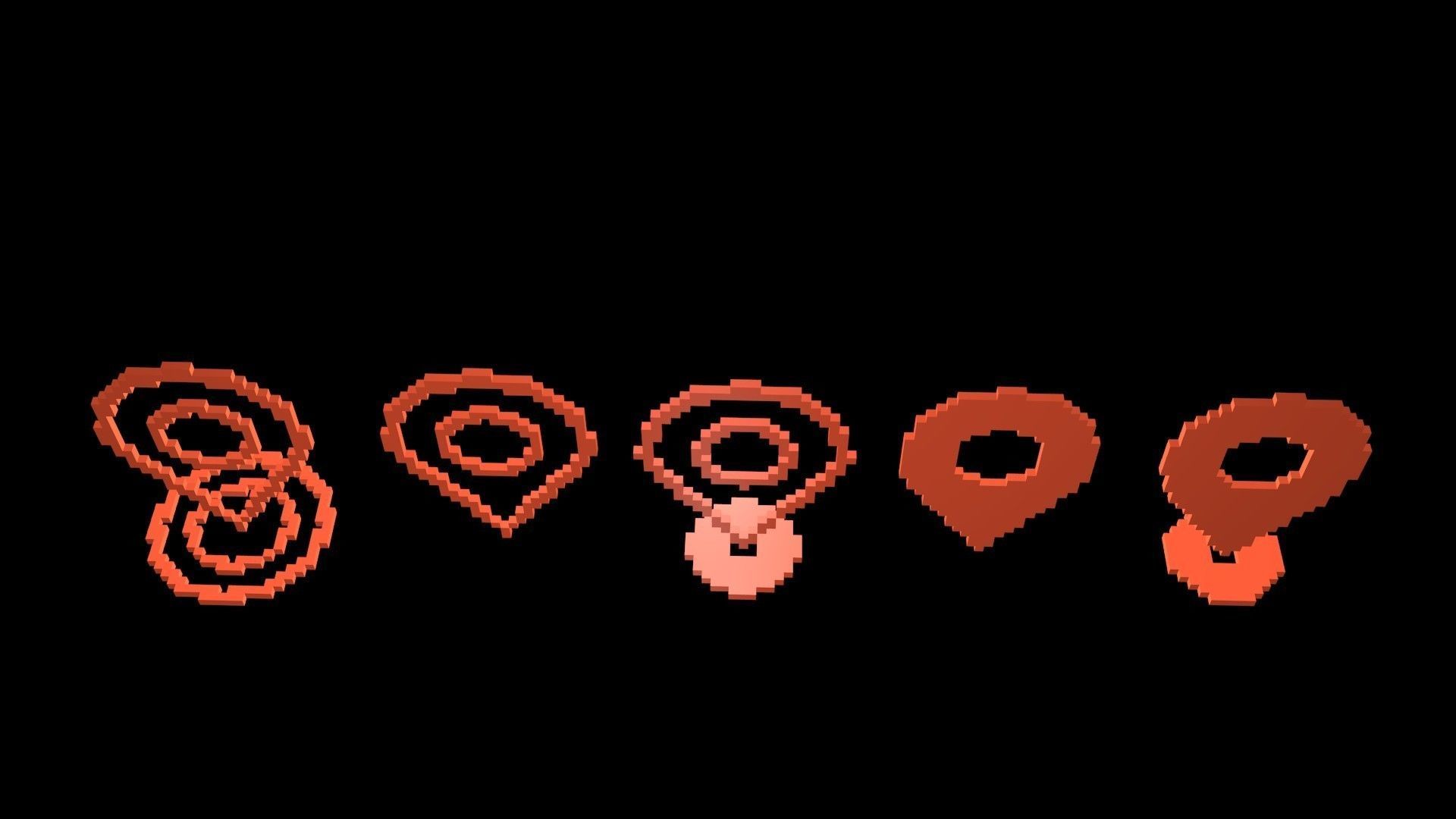 Geolocation characters voxel 3D model_4