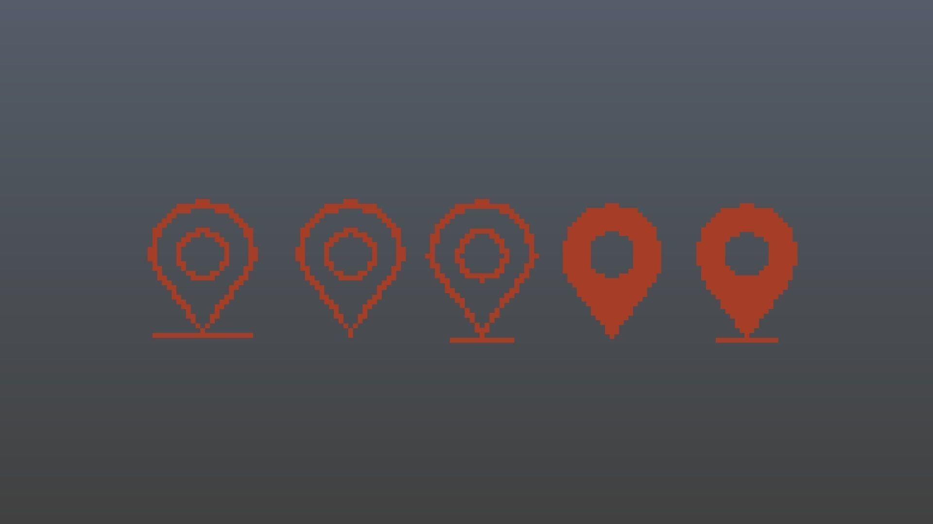 Geolocation characters voxel 3D model_6