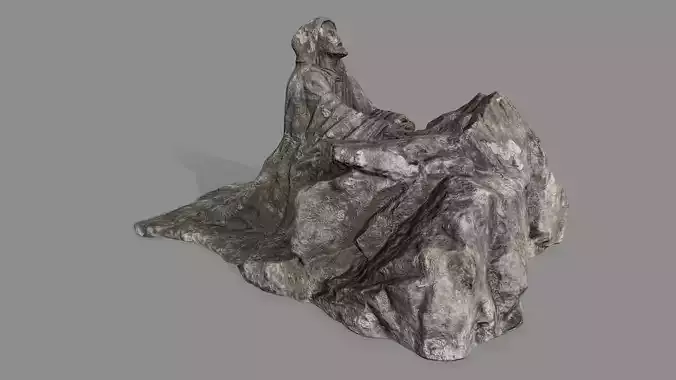 Jesus statue of lord of rings Low-poly 3D model