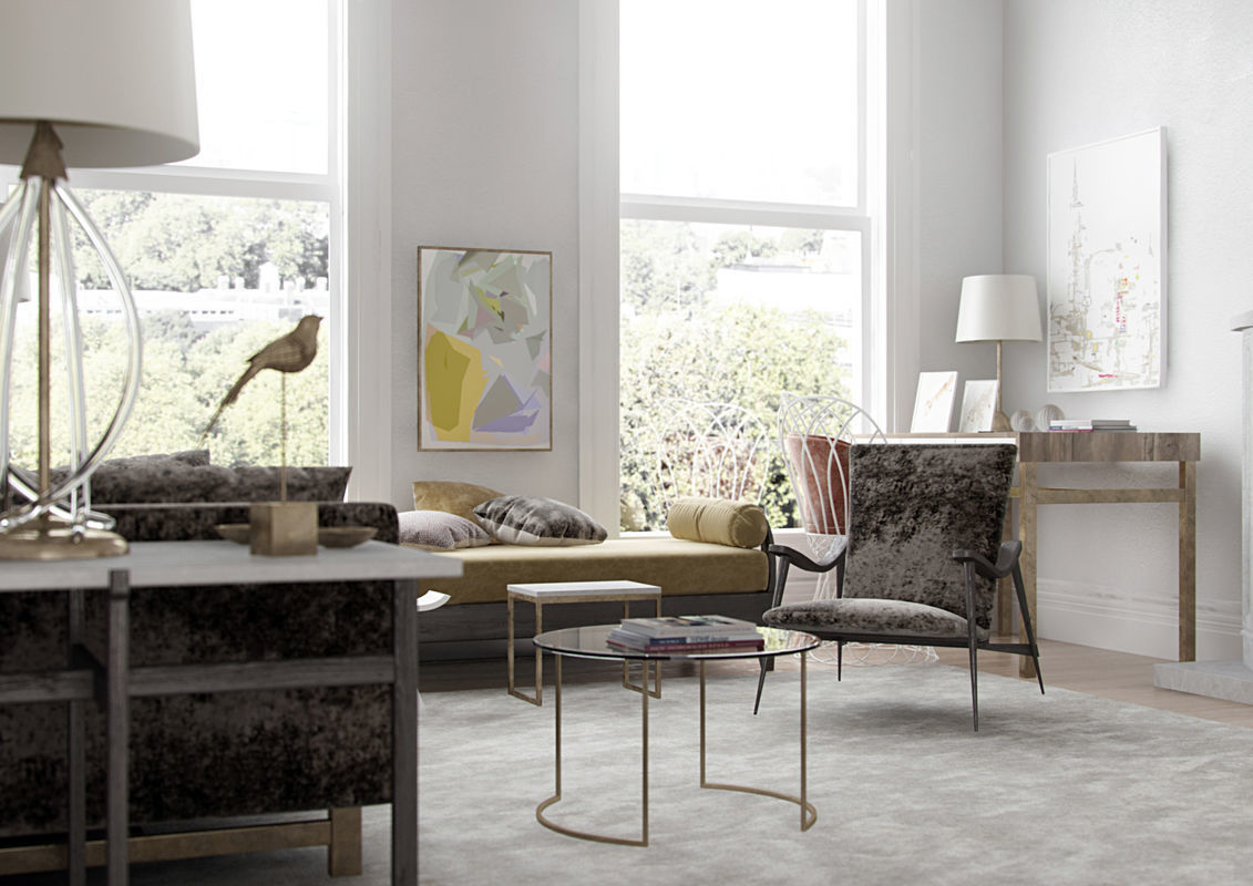 VRay - C4D Scene files - Living Room Interior 3D model_3