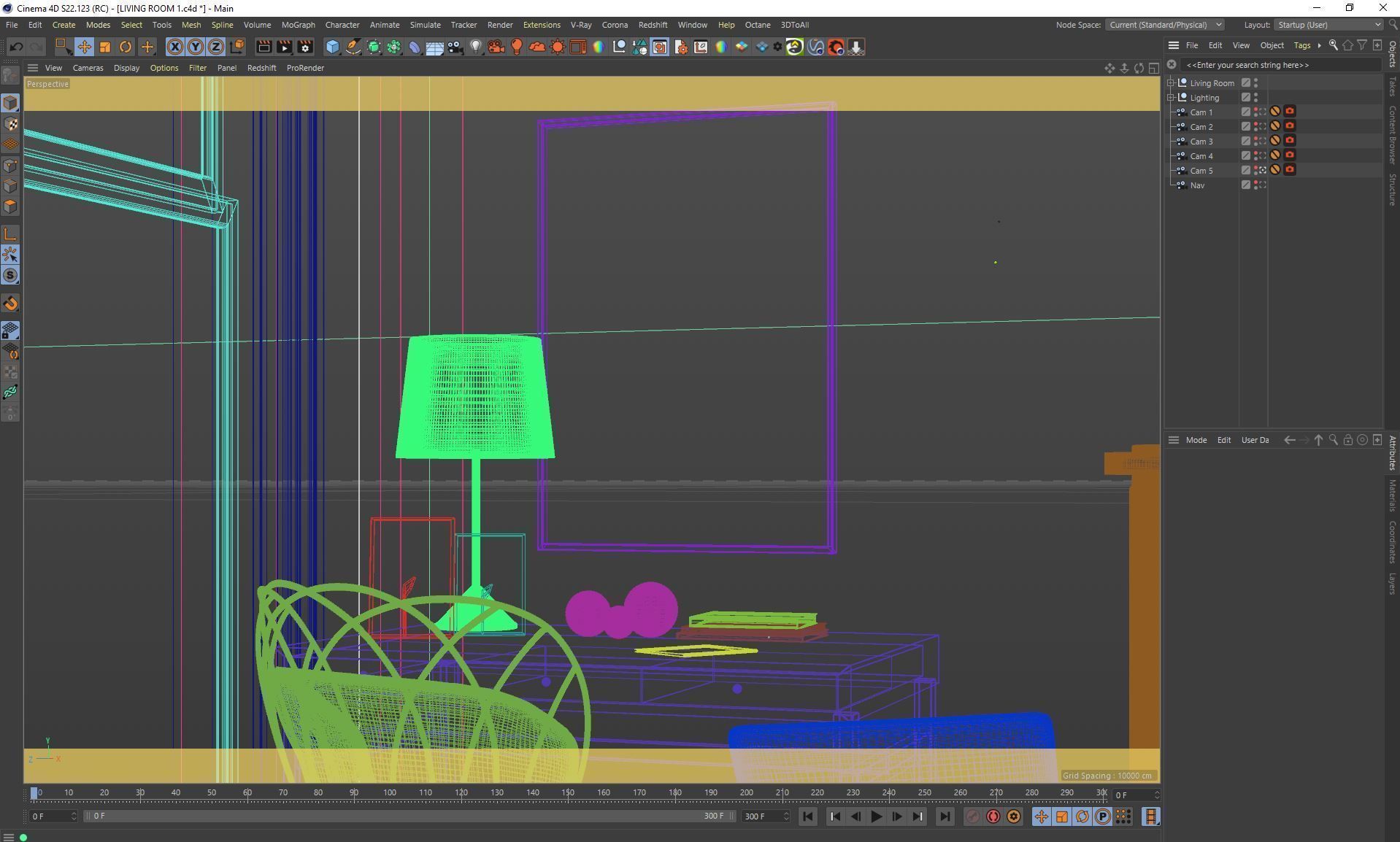VRay - C4D Scene files - Living Room Interior 3D model_17
