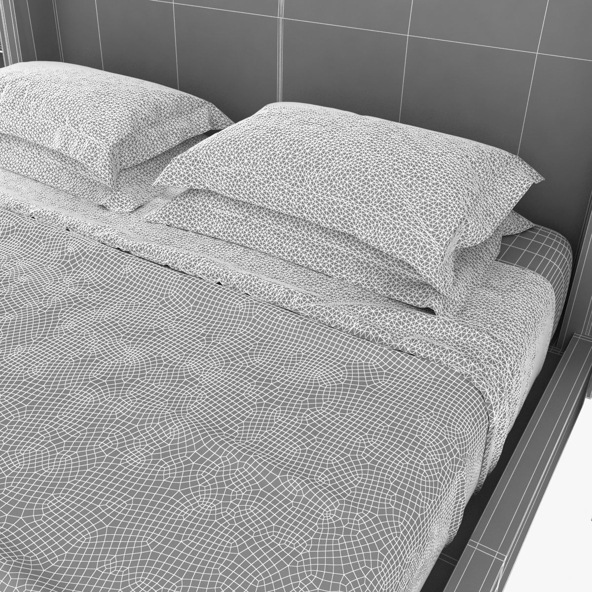 Holly Hunt bedroom furniture set 3D model_15