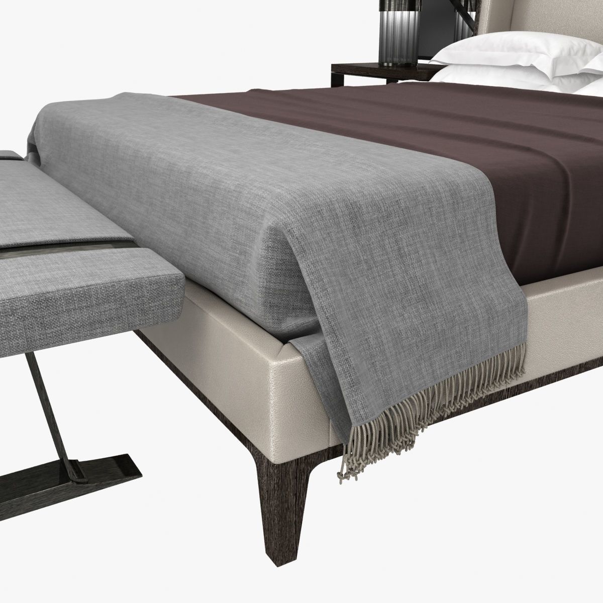 Holly Hunt bedroom furniture set 3D model_8